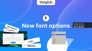 Font Selector in ThingLink for Text and Media Tags
