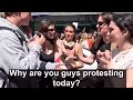 College Kids SPEECHLESS when Asked What They are Protesting