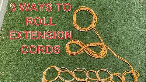 3 Ways to Roll Extension Cords | Electrical Cord Storage and Rolling Up |