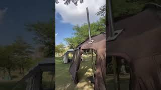 Pole Tent Sturdy poles, strong wind resistance, simple and quick setup.# TentManufacturer # Tent