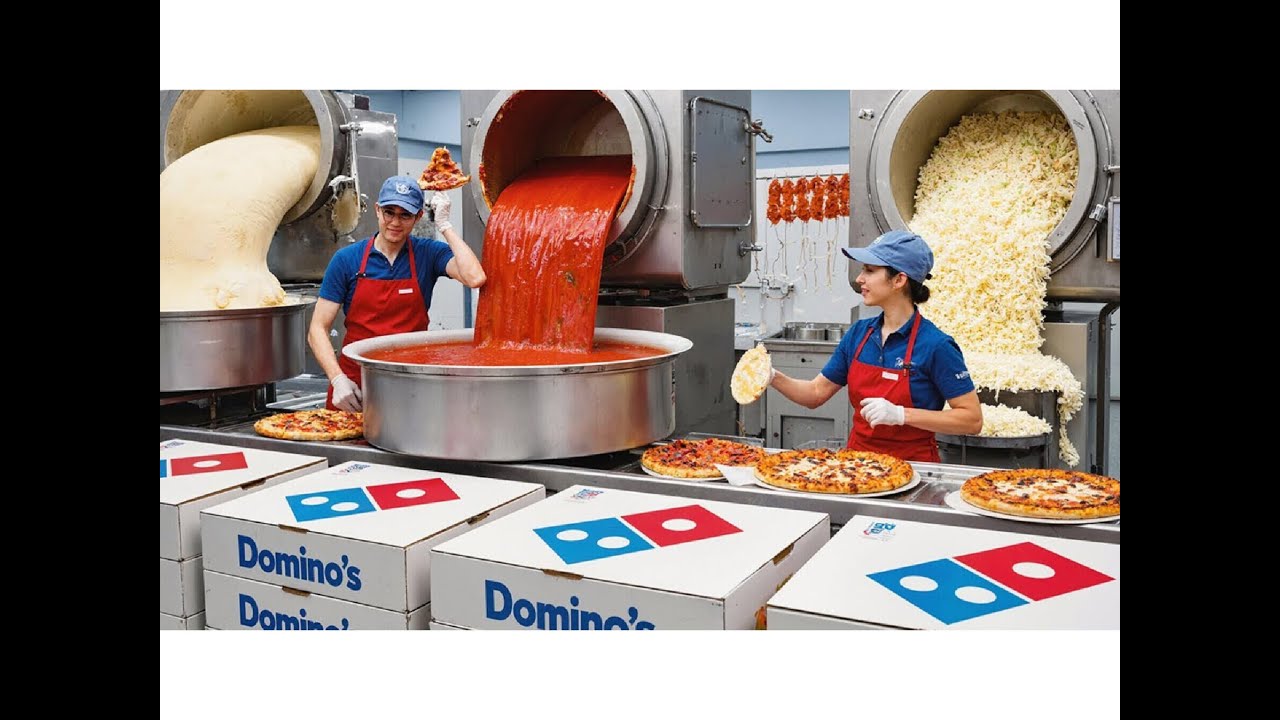 How Domino’s Pizza Is Made 🍕 | Inside Domino’s Pizza Factory Process
