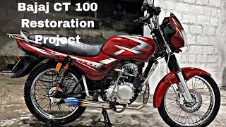Bajaj CT 100 Restoration Project - time lapse - Bajaj CT 100 custom build - #ct100 #srilanka