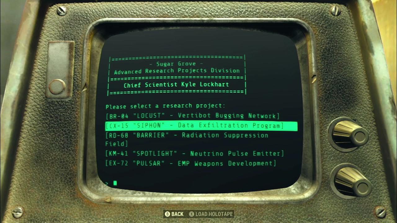 Advanced Research Terminal Fallout 76 Terminal YouTube