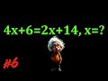 4x + 6 = 2x + 14 | Easy Algebra Challenge