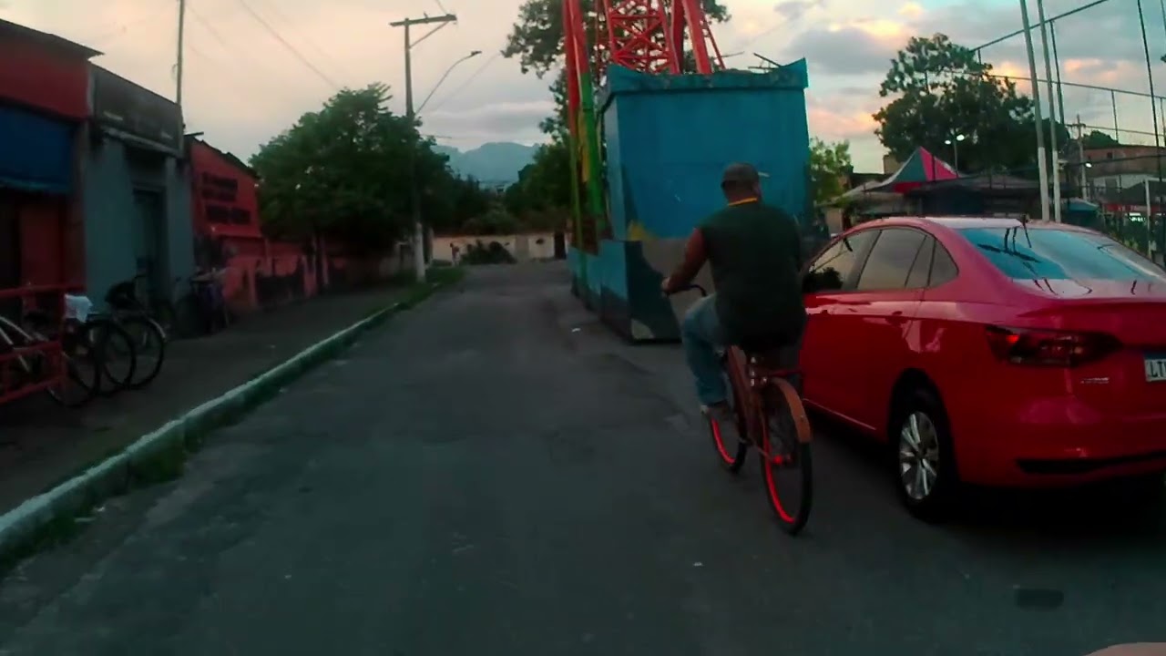 Bikevlog com a câmera de ação viran v9, áudio captado com microfone ulanzi A100.