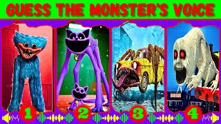 Guess Monster Voice Huggy Wuggy, CatNap, Car Eater, Cursed Percy Reaction Coffin Dance