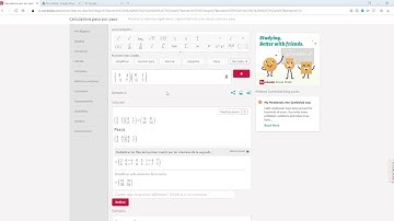 Multiplicación de matrices utilizando Symbolab