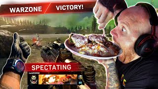 I SPECTATED WARZONE SOLOS WHILE EATING... (PART 2)