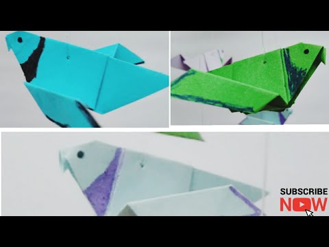 How to make paper bird || Simple steps - YouTube