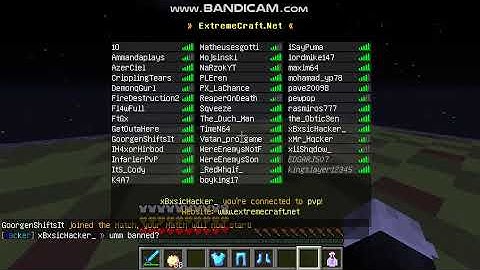 Hacker in PvP Server ExtremeCraft.net #21