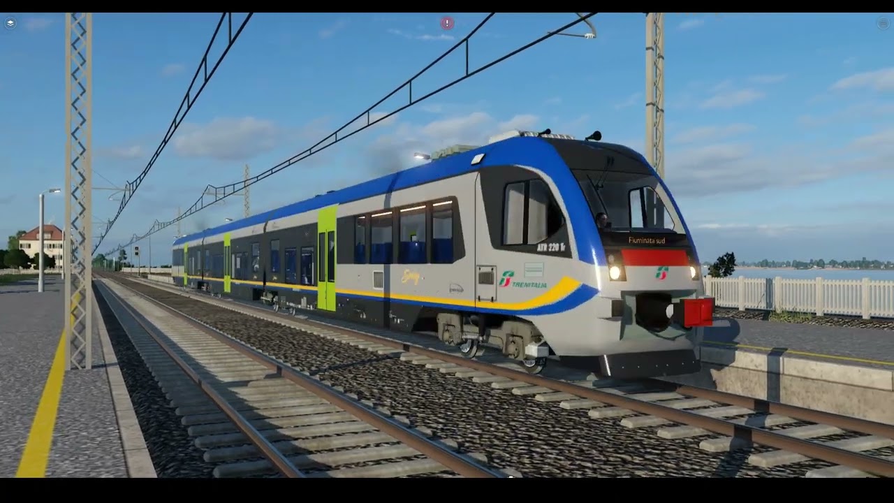 Transport fever 2 - treni in tardo pomeriggio.