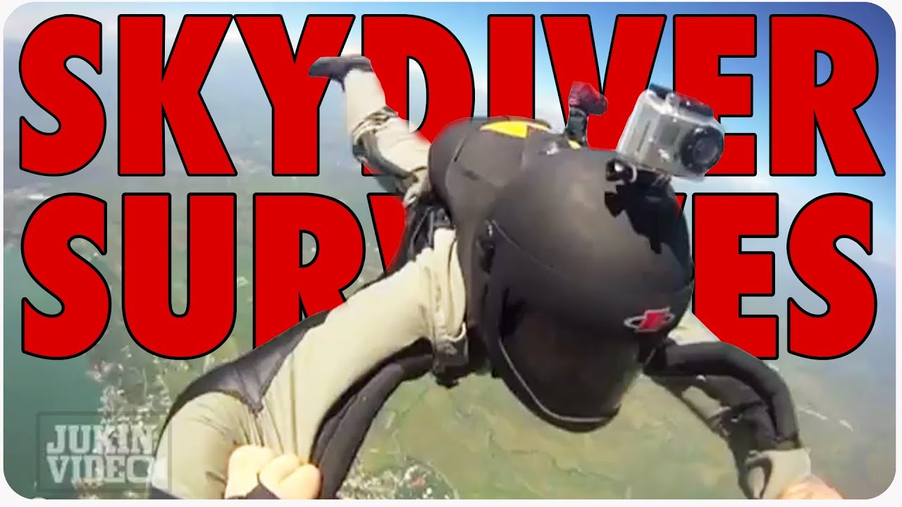 Skydiver Survives Terrifying Jump [AMAZING] - YouTube