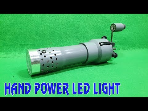 Build A Hand Power LED Light No Using Battery