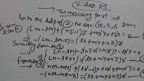 force in three dimensions b.sc class video 23 remaining  part