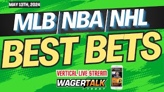 Free Picks & Predictions for MLB | NBA + NHL Playoff BEST BETS: May 13th