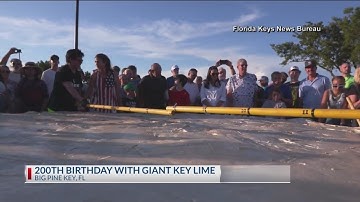Florida Keys celebrated its 200th Birthday with Giant Key Lime Pie