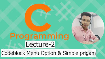CodeBlock Menubar|| C Programming lecture-2
