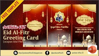 TEMPLATE IDUL FITRI || PPT UCAPAN IDUL FITRI POWERPOINT || FREE TEMPLATE