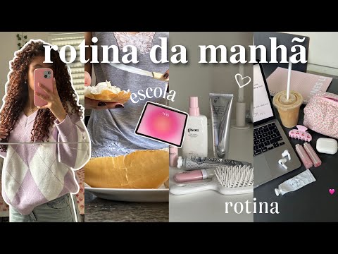 rotina da manhã REAL comigo!! || atualizações, escola, self care, breakfast🎀