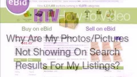 Why Are My Photos Not Showing On Listing Search Results - eBid How To Video