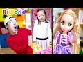 라푼젤이 리원이 미용실놀이 하러 놀러왔어요 !  RIWON makeup  BIG Rapunzel Doll & Kids Makeup RIWORLD