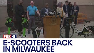 Milwaukee escooters returning permanently, launch event | FOX6 News Milwaukee