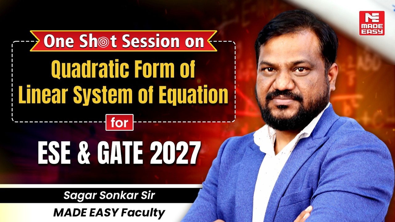 Quadratic Form One Shot | Linear System of Equations | Positive Definite, Orthogonal Form and More!