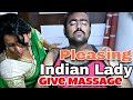 Pleasing Head Massage in Indian beauty parlour by Indian lady barber - ASMR Head massage