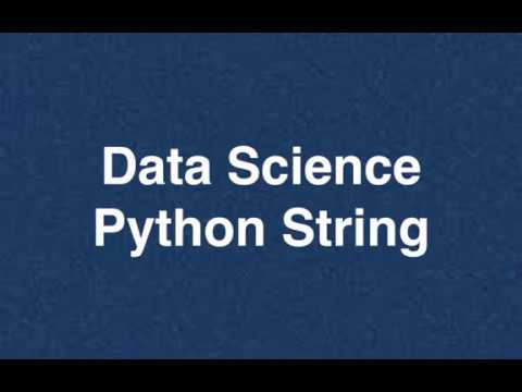 16 Data Science Python String | Online Training Download app from below link