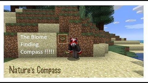 THE TRICK TO FIND BIOMES EASY!!!!! Natures Compass Minecraft mod