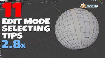11 Blender 2.8 Edit Mode Left Click Selecting Tips!