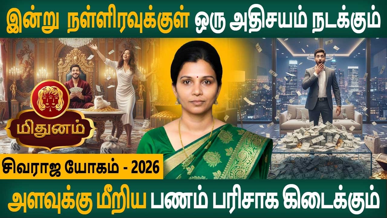 Mithunam Rasi | மிதுனம் ராசி | Sivaraja yogam | சிவராஜ யோகம் - 2026 | Arudhra Jothidam