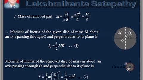 vDo QA Rotational Motion 7/ Moment of Inertia of Circular disc with hloe