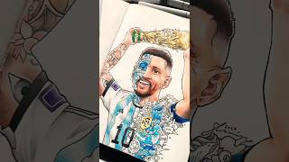 Drawing #Messi in my Style! 🇦🇷🐐