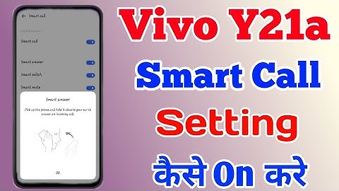 Vivo Y21a Smart Call Kaise Kare || How To Smart Call Setting On Vivo Y21a || Technical Akhilesh
