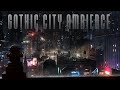 Heavy rain in a batman inspired gothic city ambience  heavy rain sounds for relaxation  ue5  4k