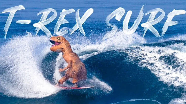 WE SURFED IN T-REX SUITS
