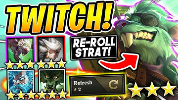 EASY RE-ROLL 3 STAR ⭐⭐⭐ TWITCH Strategy! - TFT SET 6 Guide Teamfight Tactics BEST Ranked Meta Comps