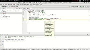 Kotlin Video  IntellijIDEA (Kali Linux)