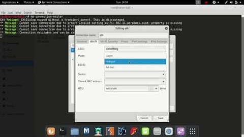 Turning on Wi-Fi hotspot on Kali 2.0 Linux