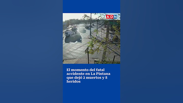 El momento del fatal accidente en La Pintana que dejó 2 muertos y 8 heridos