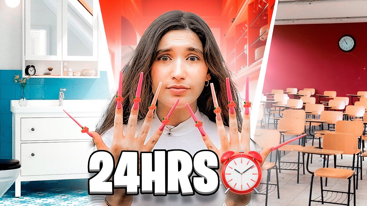 24 HORAS CON LAS UÑAS MÁS LARGAS DEL MUNDO! 😨