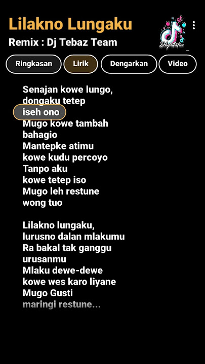 Dj Lilakno Aku ( Lirik Google ) #lagu #lirikgoogle #djremix