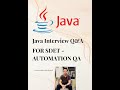 Java Interview Q&A Set01 with real time scenarios & examples