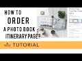 Travel Map Creator: How to order an Itinerary (Info) page for your Photo Book