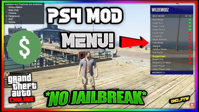 Grand Theft Auto V (GTAV) PS4 Mod Menu 1.76 Offline by 2much4u