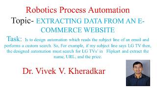 EXTRACTING DATA FROM AN E COMMERCE WEBSITE