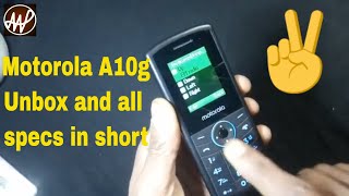 Motorola Moto #A10g #Unboxing and review and all #feature information