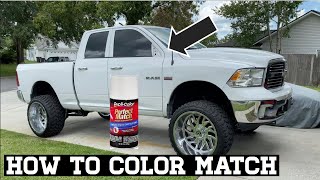 Lifted Ram Gets Color matched  Mirrors