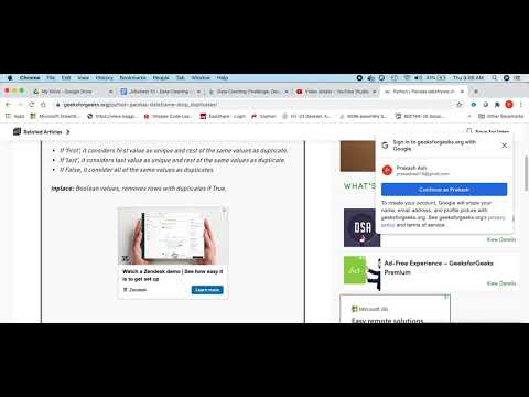 Job 13 - Data Deduplication in Pandas